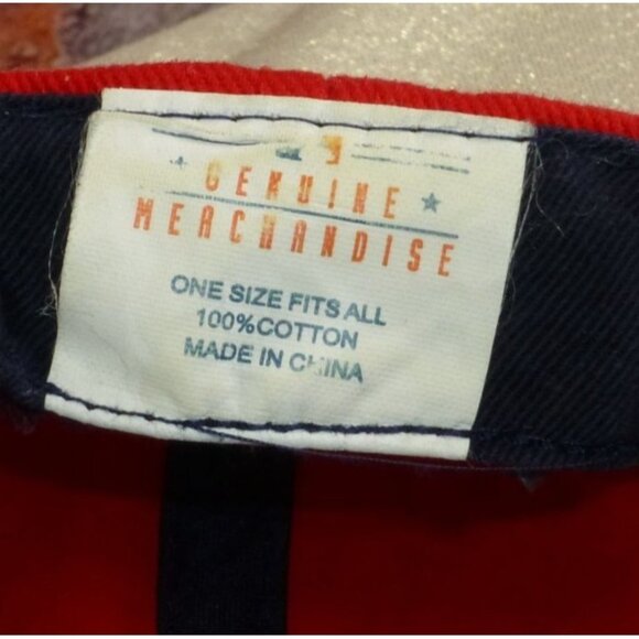 Atlanta Braves Fan Favorite Adjustable Baseball Cap Navy/Red Cotton One Size - Picture 5 of 7